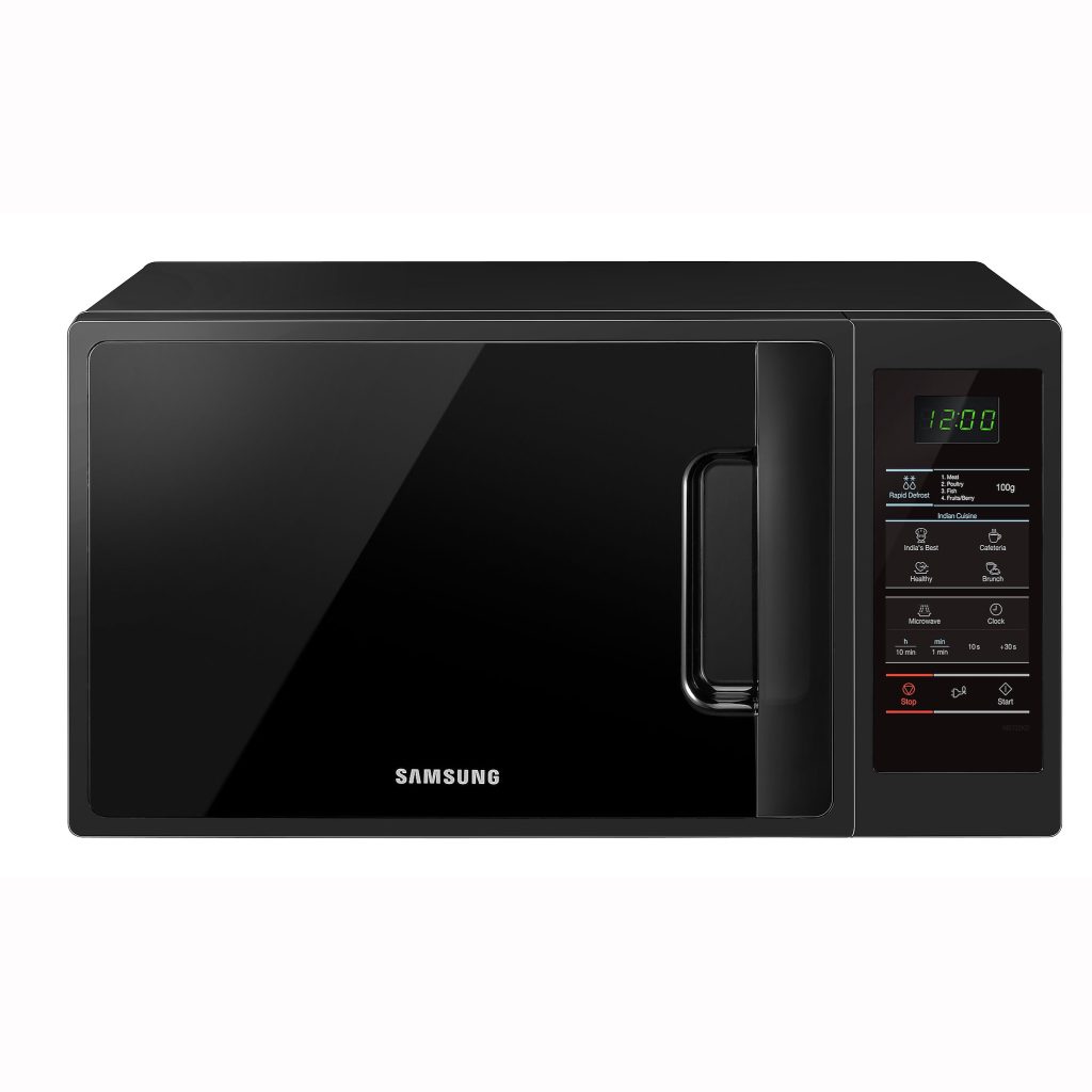 SAMSUNG 20 Liter Solo Microwave Oven MW73AD-B/D2 with Slim Size & Quick Defrost