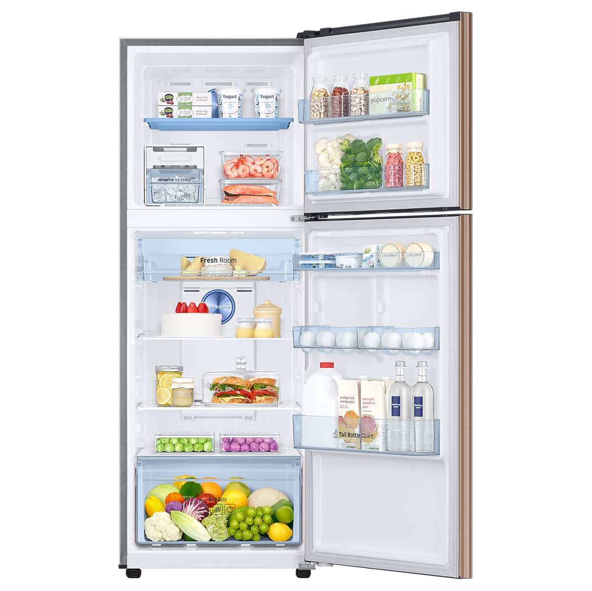 SAMSUNG 345 Liter Inverter Top Mount Refrigerator with 5 in 1 Convertible Mode RT37K5532DX/D3 Best Refrigerators of Year, Top-rated Refrigerators, Refrigerator Reviews, Refrigerator Comparison, Buying a Refrigerator Guide, Refrigerator Deals and Offers