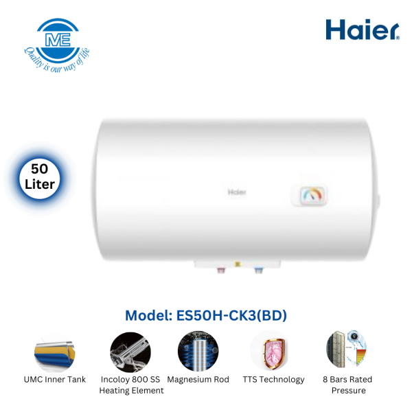 HAIER 50 Litre Water Heater Horizontal ES50H-CK3(BD)