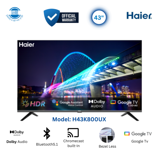 HAIER 43″ 4K Google TV H43K800UX