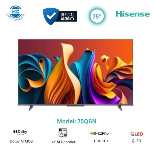 HISENSE 75" 4K QLED Google TV | 75Q6N