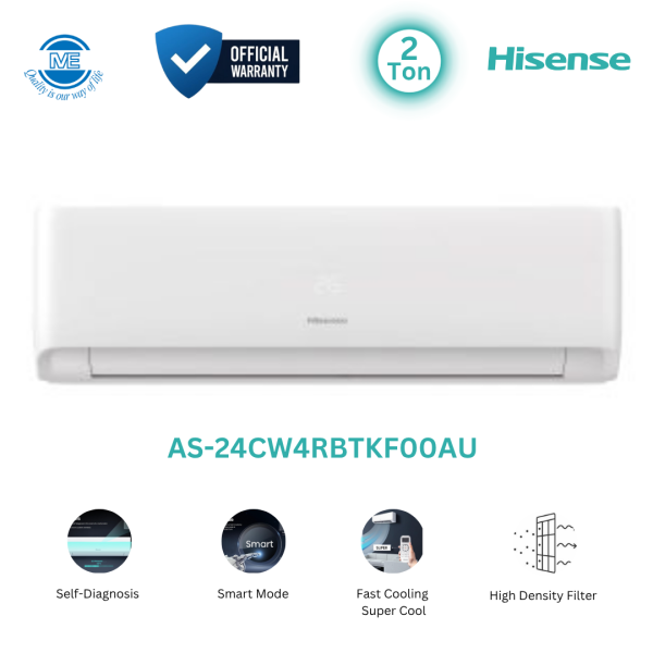 HISENSE 2 Ton Smart Comfort Non-Inverter AC | AS-24CW4RBTKF00AU