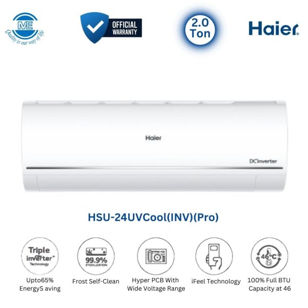 HAIER 2.0 Ton UVCOOL Inverter AC | HSU-24UVCool(INV)(Pro)