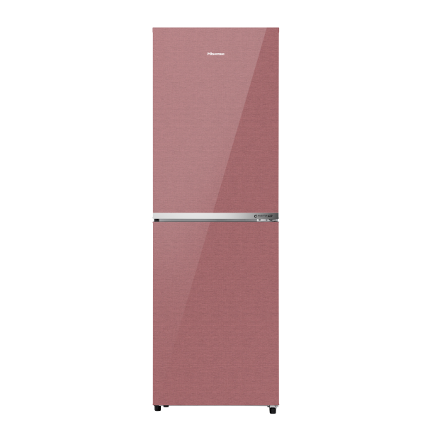 HISENSE 270 Liter BMF Glass Door Inverter Refrigerator Dark Red | RB1G266NADR/BD3