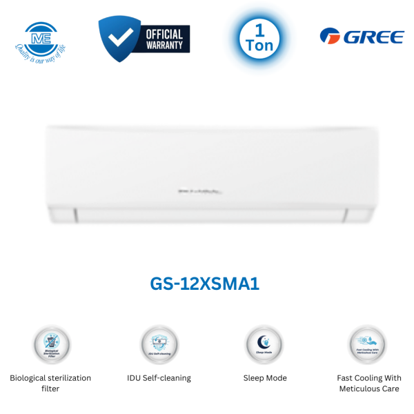GREE 1 Ton Split Type Shimo-Split Air Conditioner | GS-12XSMA1