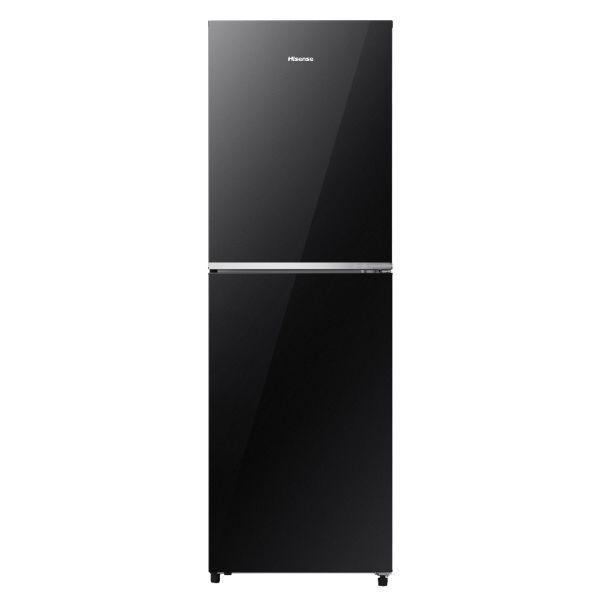 HISENSE 277 Liter TMF Refrigerator Premium Black With Built in Stabilizer | RTDG277NAB2/BD3