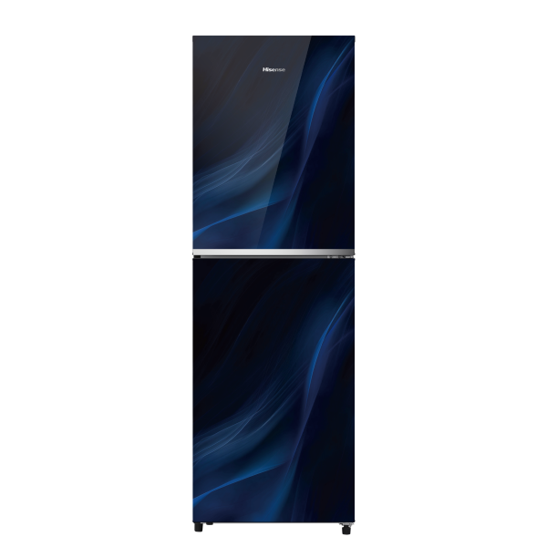 HISENSE 270 Liter BMF Glass Door Refrigerator Fusion Blue With Built in Stabilizer | RBDG270NAFB