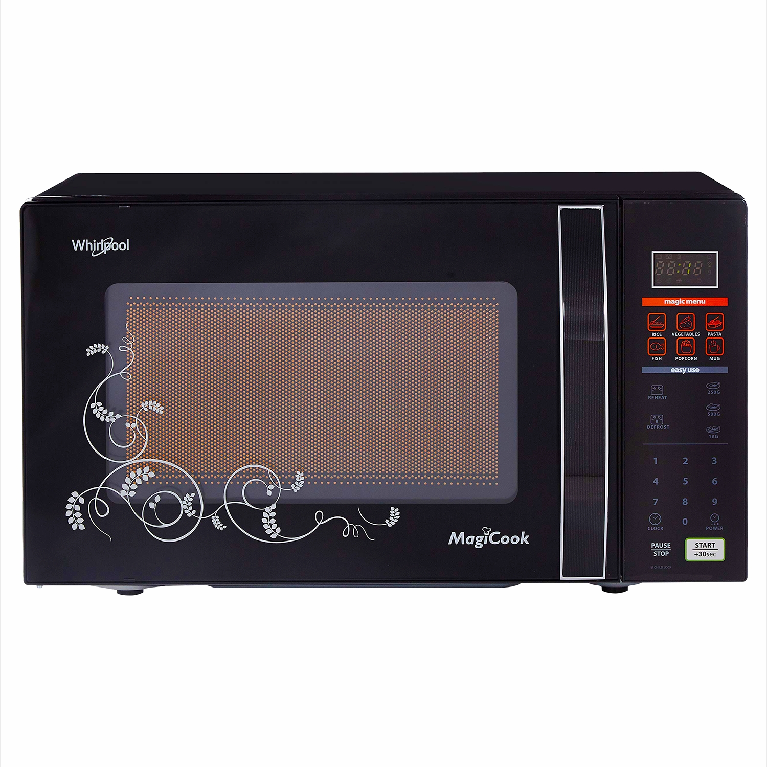 20L Classic Black 1 WHIRLPOOL 20 Liter Microwave Oven Magicook Classic Black - Image 1