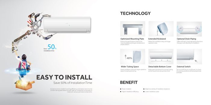 HAIER 2 Ton TurboAqua AC With 3D Airflow | HSU-24TurboAqua(FIX)(Pro) - Image 7