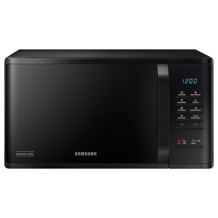 SAMSUNG 23 Liter Solo Microwave Oven with Ceramic Enamel Cavity | MS23K3513AK/D2 - Image 1