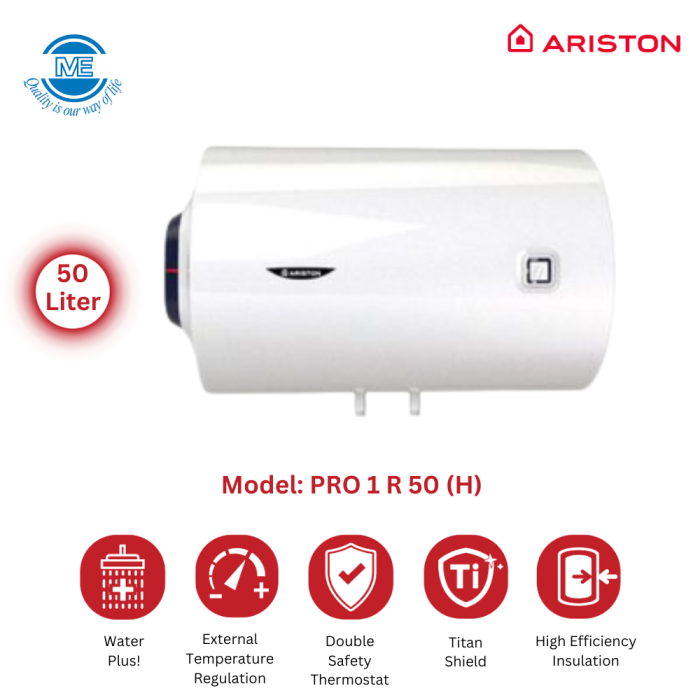 PRO 1 R 50 (H) ARISTON 50 Liter Water Heater | PRO 1 R 50 (H) - Image 1