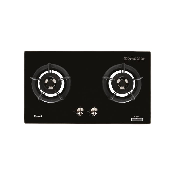 RINNAI Built-in Gas Hob: Powerful Burner Series | RB-2GH C(BK) - Image 1