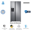 Explore the SAMSUNG 676 Liter Side by Side Refrigerator RS74R5101SL, featuring SpaceMax™ Technology for maximum storage and energy savings. Enjoy fresh food with All-around Cooling and a Digital Inverter Compressor. Its sleek design fits any kitchen, while the Non-plumb Ice & Water Dispenser adds convenience. Experience fast cooling with Power Cool and Power Freeze functions. Upgrade your kitchen today